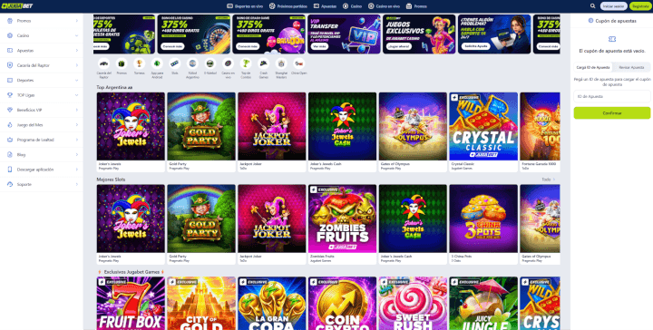 Jugabet sitio web