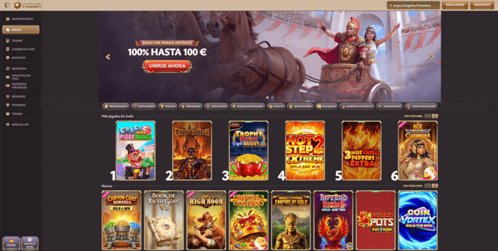 Sitio web de Vicibet