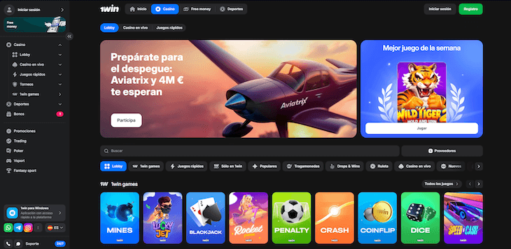 Página web de 1win