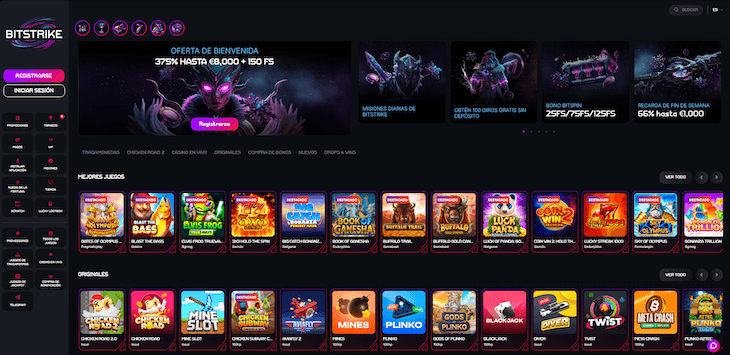 Página web de BitStrike