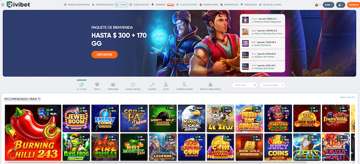 Página web de Ivibet