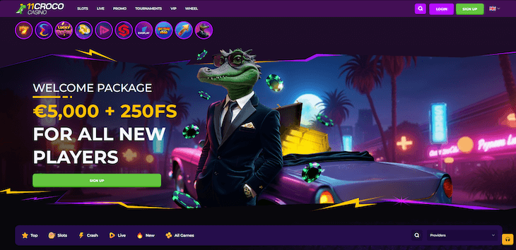Página web de 11Croco
