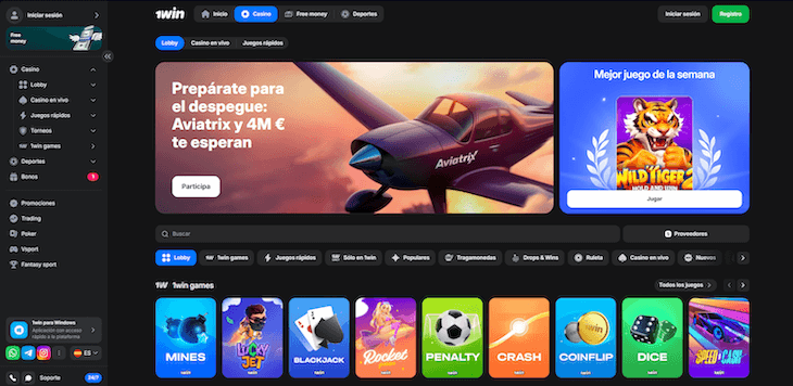Página web de 1win