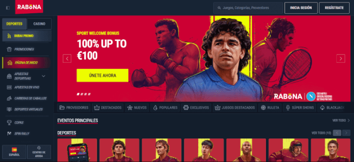 Rabona página web