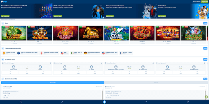Página web de 1xBet