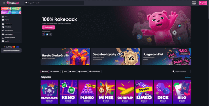 Página web de Rakebit